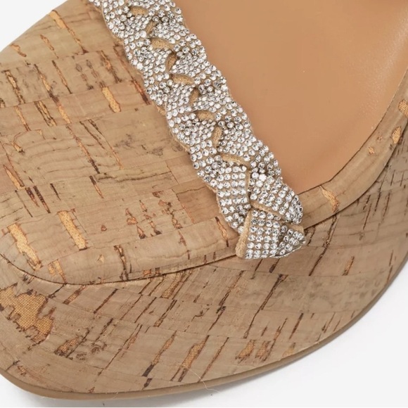 NEW! Steve Madden Silver Metallic Dayna Platform Sandal - Size 9 - Picture 2 of 14